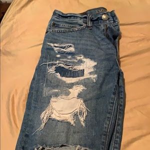 America Eagle distressed shorts